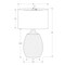 Monarch Specialties Lighting, 26 in.H, Table Lamp, Ivory / Cream Shade, Cream Resin, Contemporary I 9609 - alternate 6